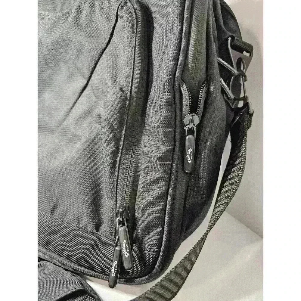 Callaway Golf Brand Nylon Laptop Bag/Carry On Black Euc